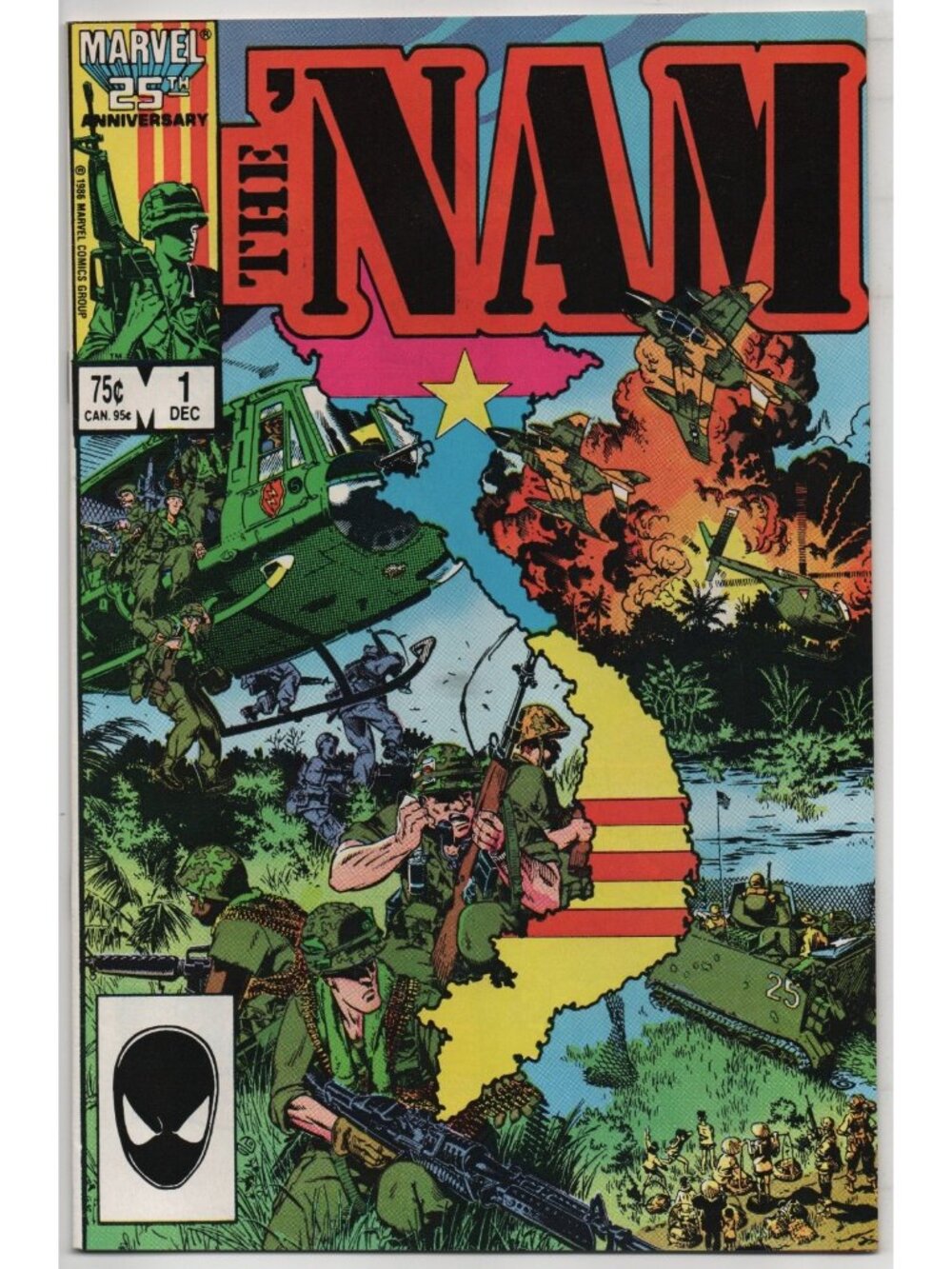 The Nam 1 Marvel Comics 1986 VF+ 8.5 2nd Printing Direct
